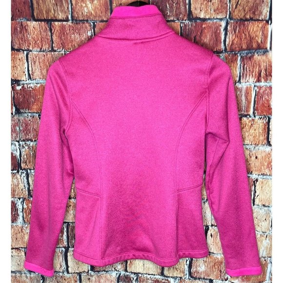 The North Face Women's Small Pink Agave Jacket Full Zip Sweater Fleece Lined - Picture 3 of 5